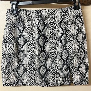 Garage brand snakeskin pattern skirt